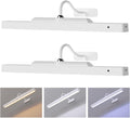 Cordless White Picture Lights for Wall Artworks - 2-Pack Remote