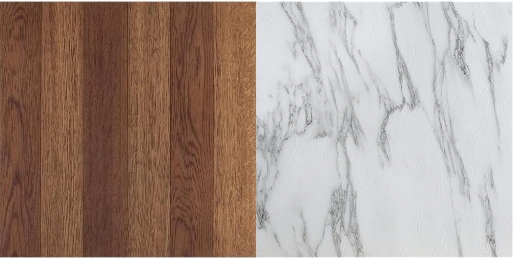Nexus Vinyl Floor Tiles - 12-Inch Peel & Stick Oak Wood Plank