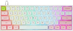 YUNZII SK61 Pink Hotswap Mechanical Gaming Keyboard Review