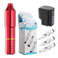 Wireless Tattoo Gun Kit - Cordless Tattoo Pen with 50 Cartridges