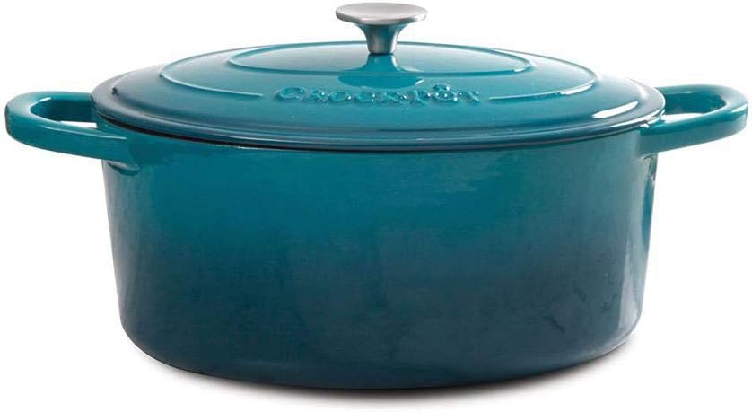 Crock-Pot Artisan Round Enameled Cast Iron Dutch Oven, 5-Quart