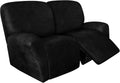 Loveseat Recliner Cover Leather Look Slipcover - Easy Fit & Protect