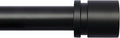 Adjustable Black Curtain Rod 16-144 Inches, 1 Inch Diameter