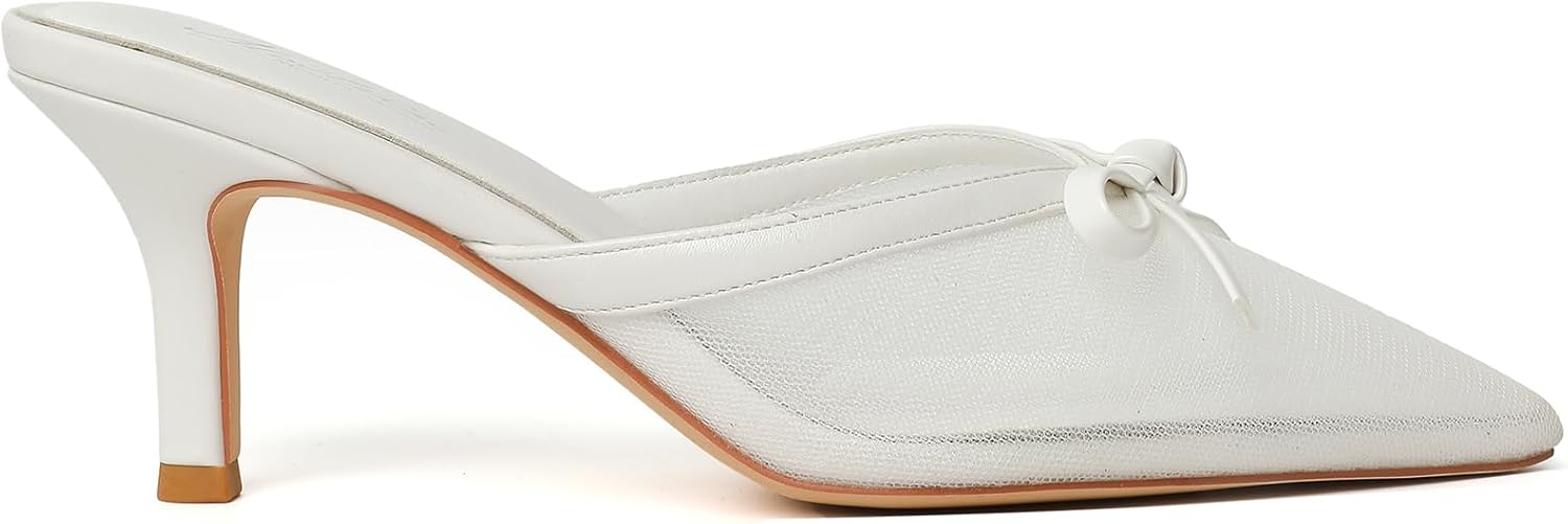 Mostrin Kitten Mules Heels for Women: Elegant Pointed Pumps