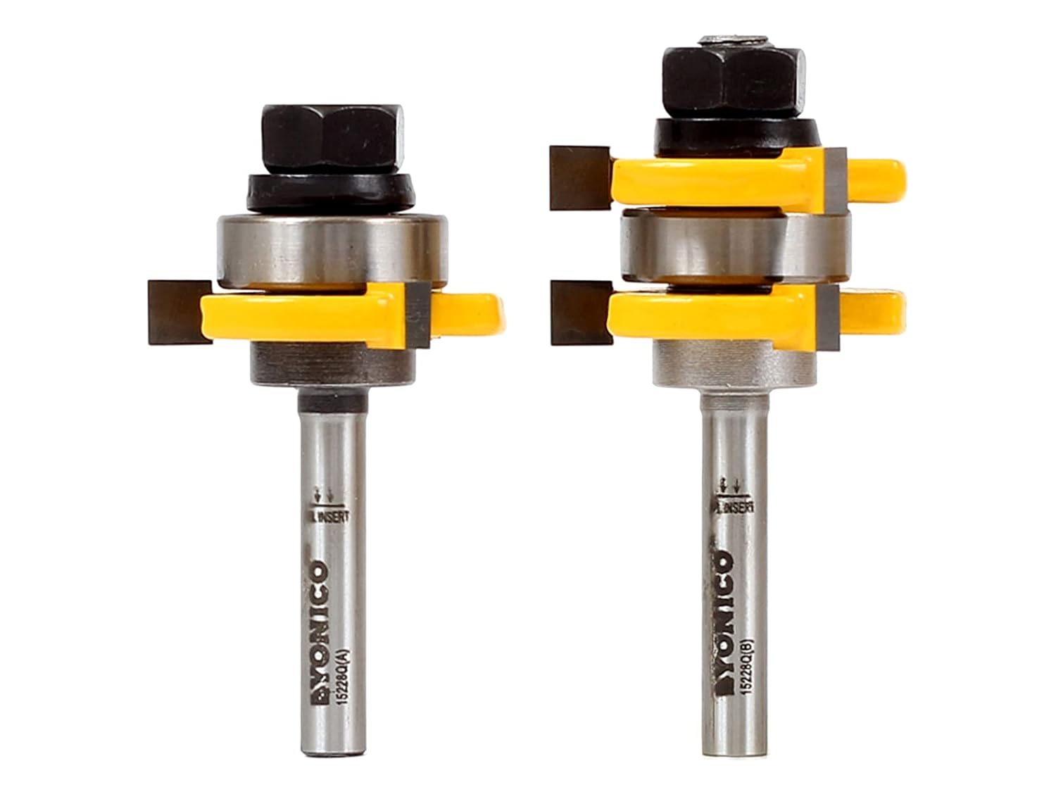 YONICO Router Bits Tongue & Groove Set for Precision Joints