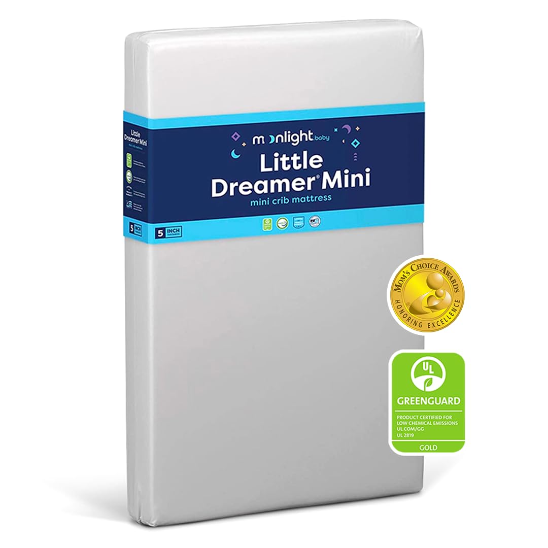 Moonlight Slumber Little Dreamer Mini Crib Mattress for Infants