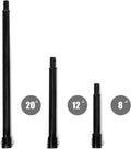 Auger Extension Drill Bits 3 Pc Set 8ft 12ft 20ft - Drill Deeper
