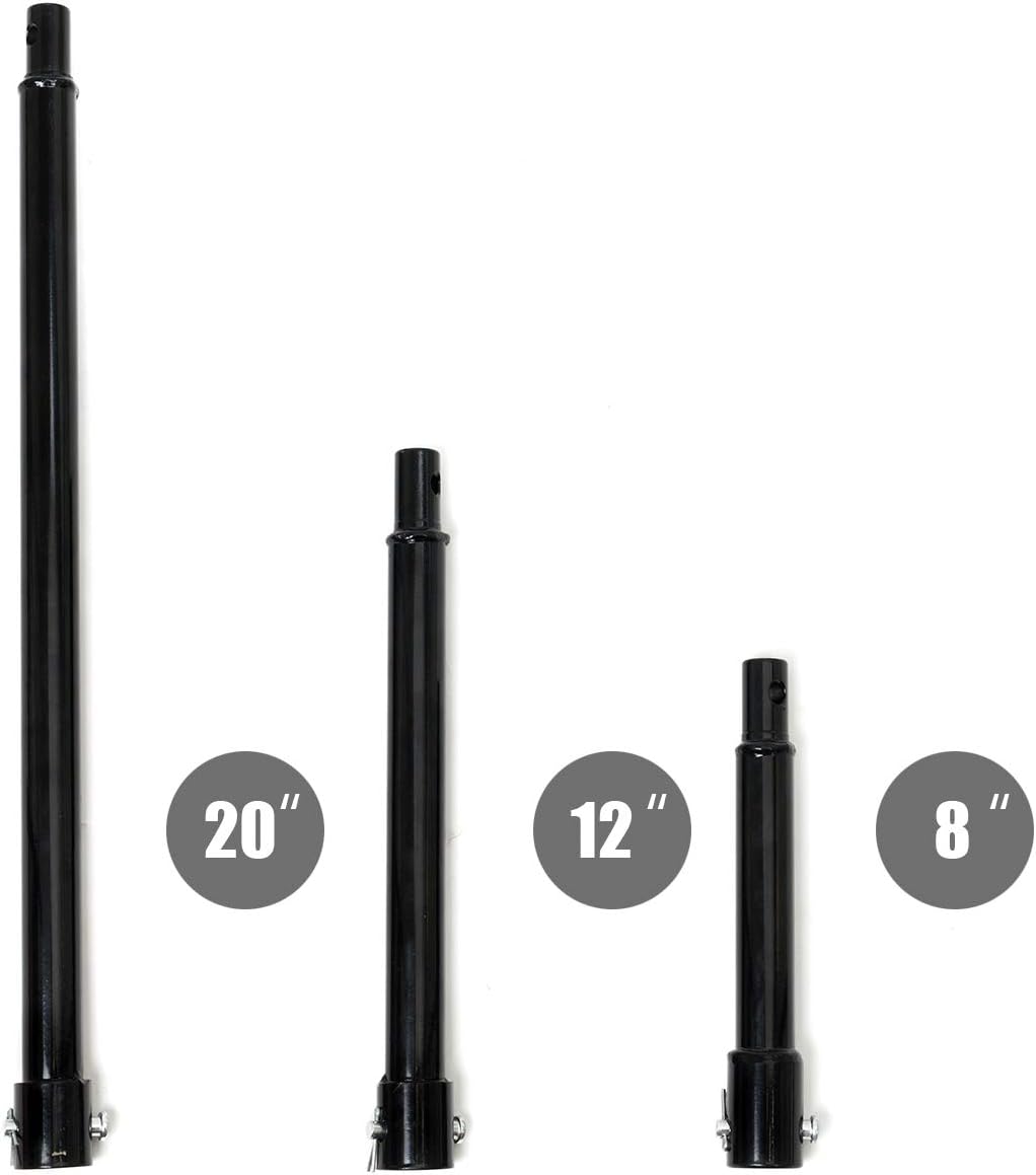 XtremepowerUS 3 Pieces Auger Extension Drill Bits for Deep Drilling