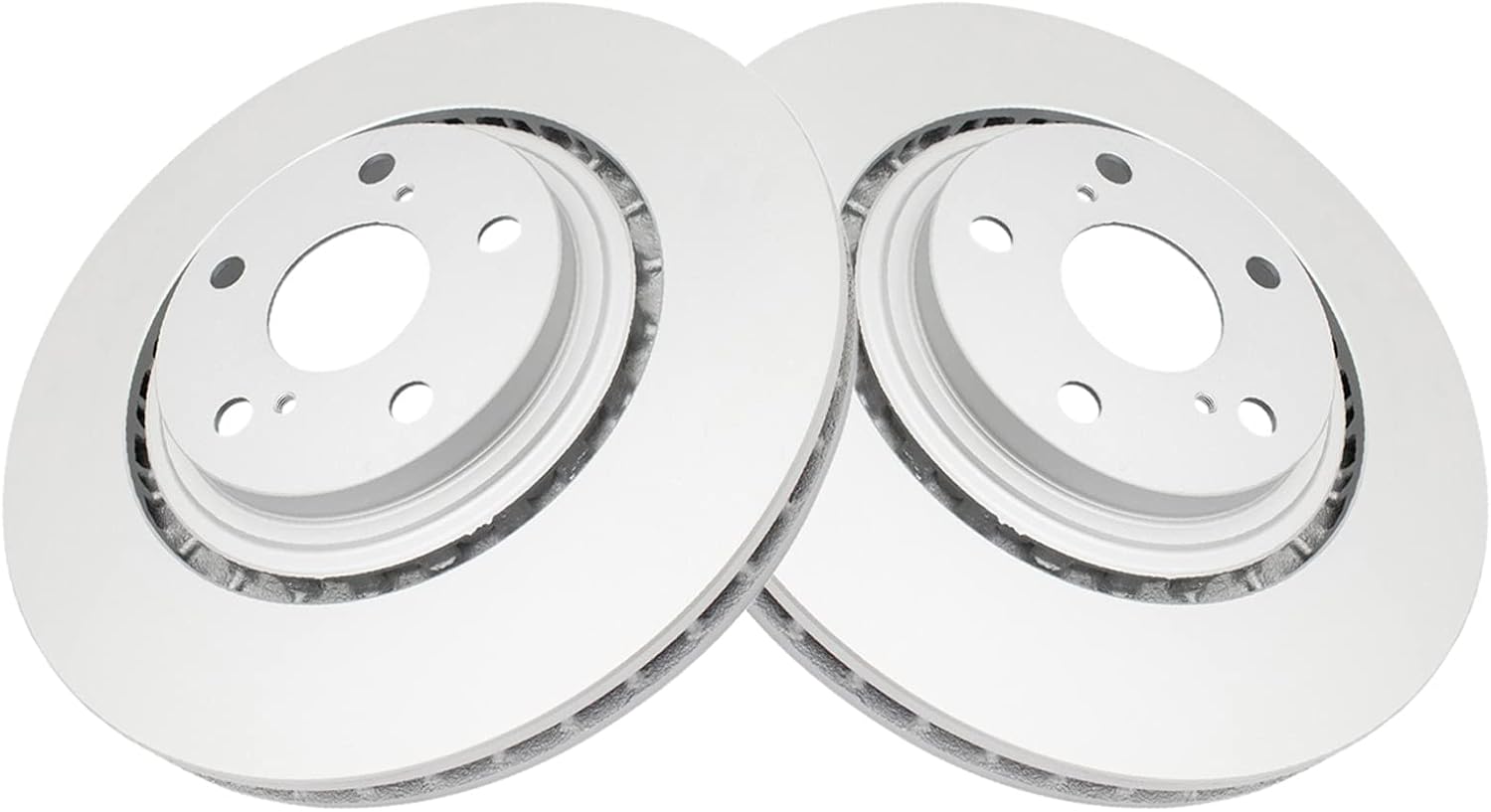 TRQ Front Brake Rotors Set Vented Premium G-Coated for Lexus