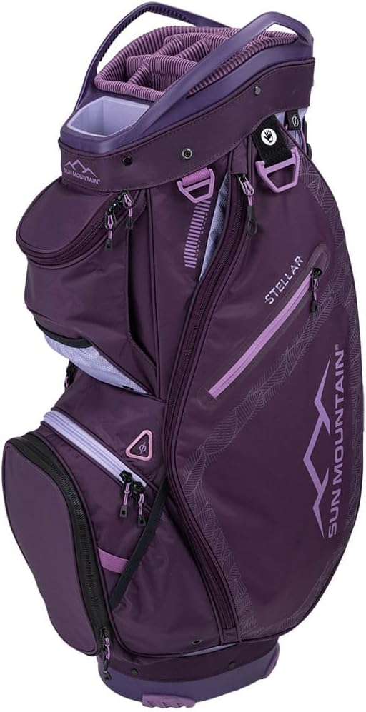 Sun Mountain 2024 Women's Golf Cart Bag - Stylish Purple Design