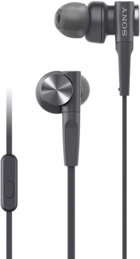 Sony Wired Earbuds with Mic for Powerful Bass