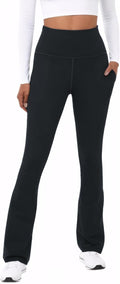 Womens Flare Yoga Pants High Waist Tummy Control - Flared Leggings