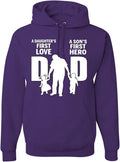 Dad Hoodie for Men - Wild Bobby Fathers Day Graphic Sweatshirt