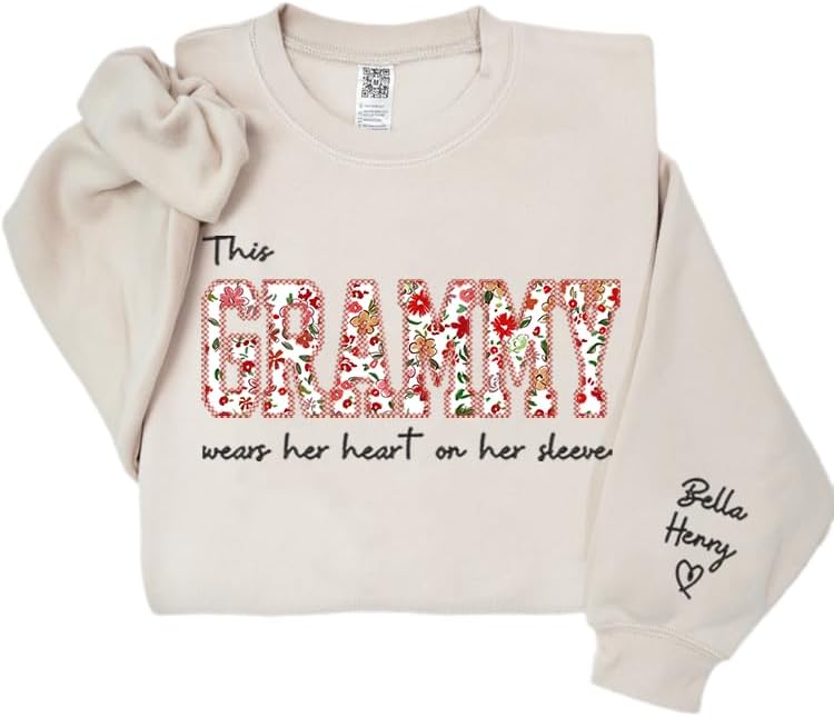 Custom Grandma Sweatshirt - Perfect Mother's Day Gift