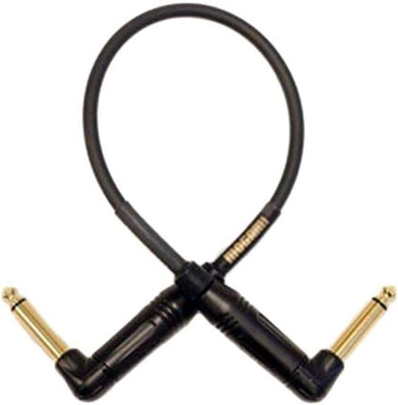 Mogami Gold Instrument RR Right Angle Pedal Cable - 6 in Long
