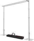 10x10ft Pipe and Drape Backdrop Stand Double Crossbar - Heavy Duty