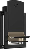Heavy Duty Dog Door with Double Sliding Lock Panel - Large Black