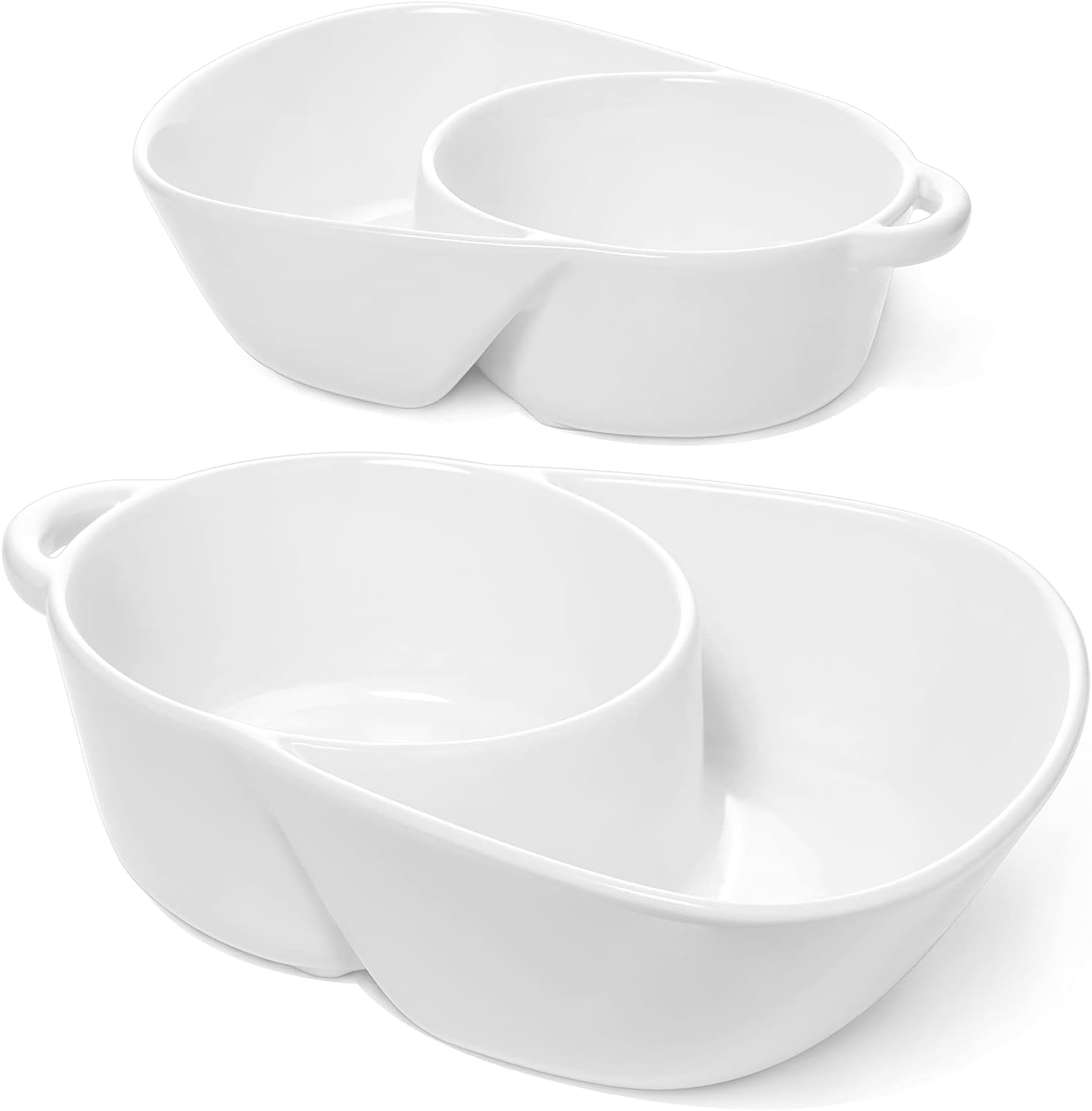 LE TAUCI Chip and Dip Bowls Set for Cereal and Soup Lovers