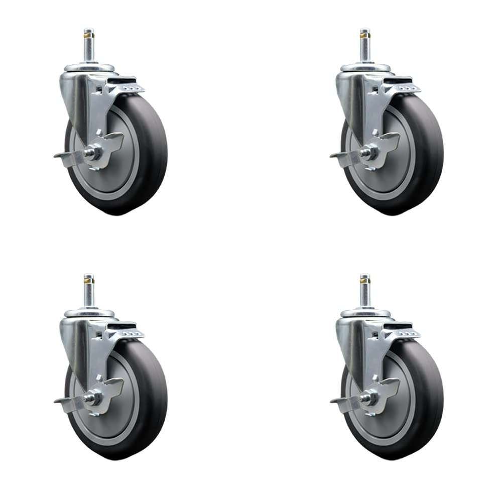 Rubbermaid Mobile Shelf Truck Replacement Caster Set for Easy Use