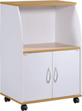 Hodedah Microwave Cart: Compact Storage Solution