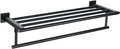 Alise 24 Inch Towel Rack Wall Mounted - Heavy Duty Matte Black