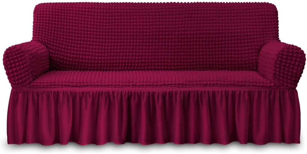 NICEEC Red Sofa Cover 1 Piece Universal High Stretch Protector