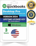 QBDT Pro 2024 3 Users Lifetime License - Windows Desktop