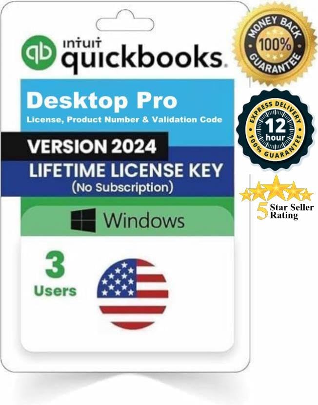 QBDT Pro 2024 Lifetime License for Windows - 3 Users Included