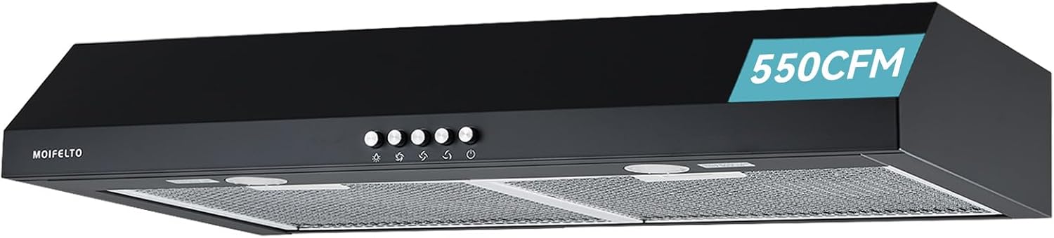 30 Inch Range Hood Under Cabinet with 550CFM Performance