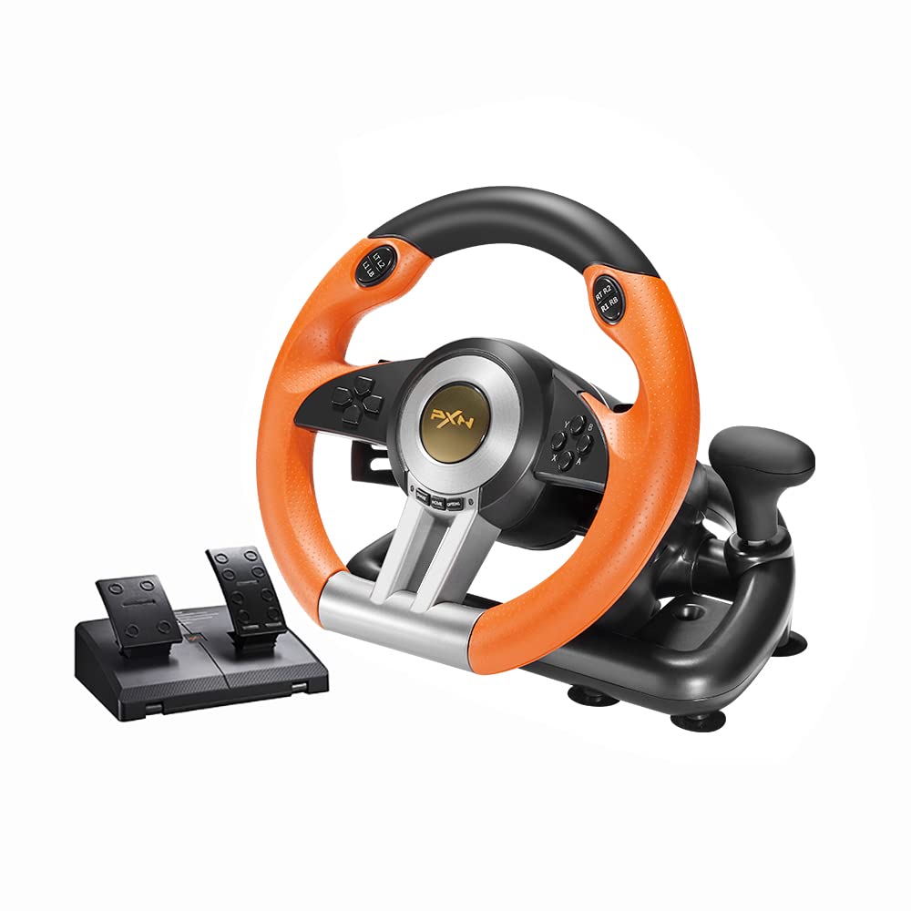 PXN V3II Racing Wheel with Pedals for Ultimate Gaming Experience