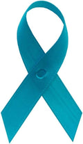 Support USA American Made 125 Turquoise Satin Awareness Ribbons - Bag