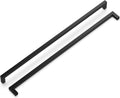 Solid Core Kitchen Cabinet Pulls 18 in Hole Center - Matte Black