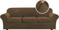 H.VERSAILTEX High Stretch Velvet Sofa Slipcover 4 Piece - Form Fit