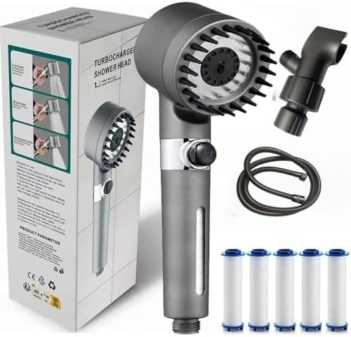 Drivse Filtered Showerhead with Handheld and Adjustable Settings