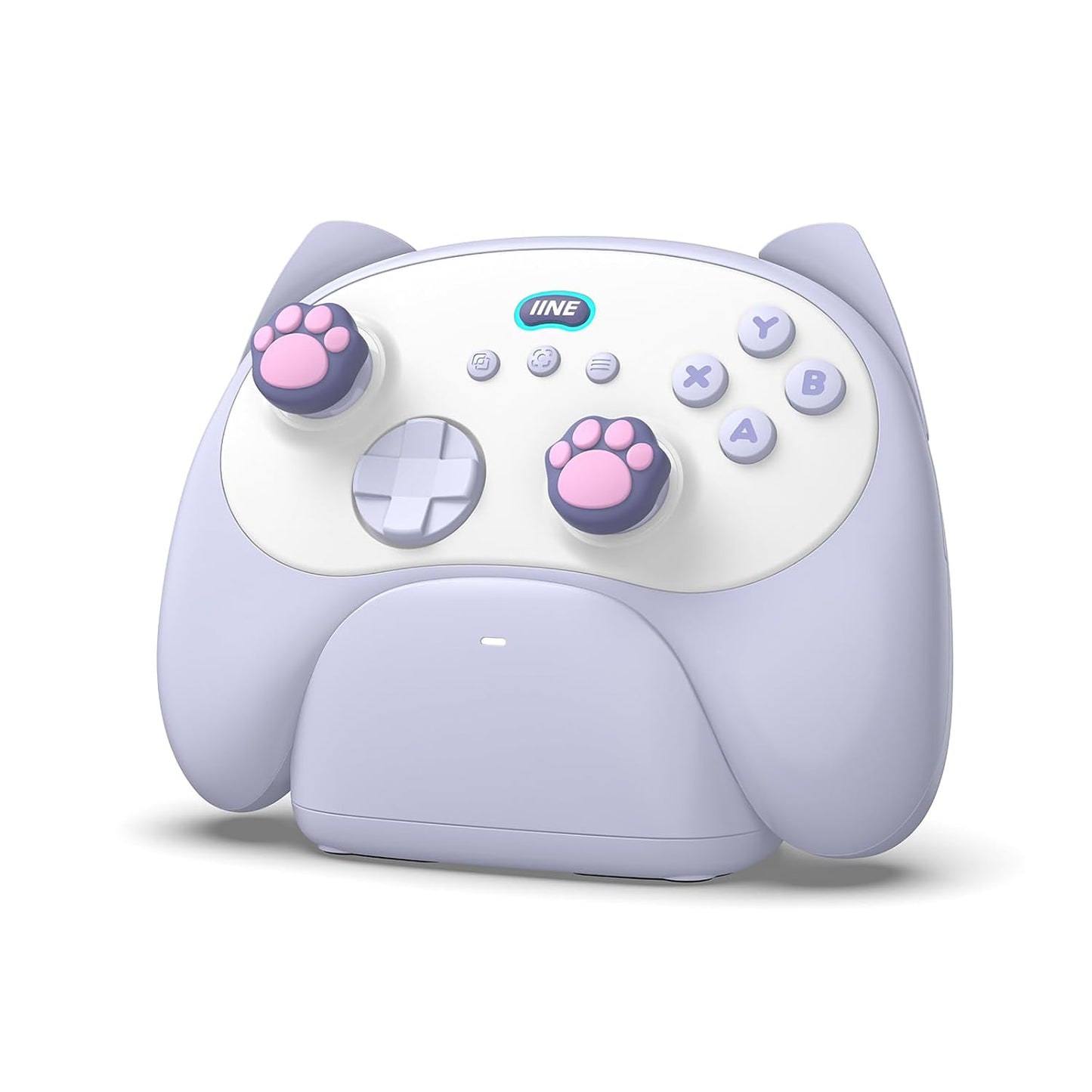 IINE Wireless Controller with Charging Dock for PC and Switch