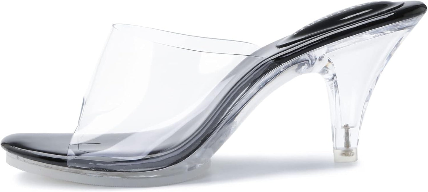 Silver Clear Heels for Women - Sexy Stiletto Sandals