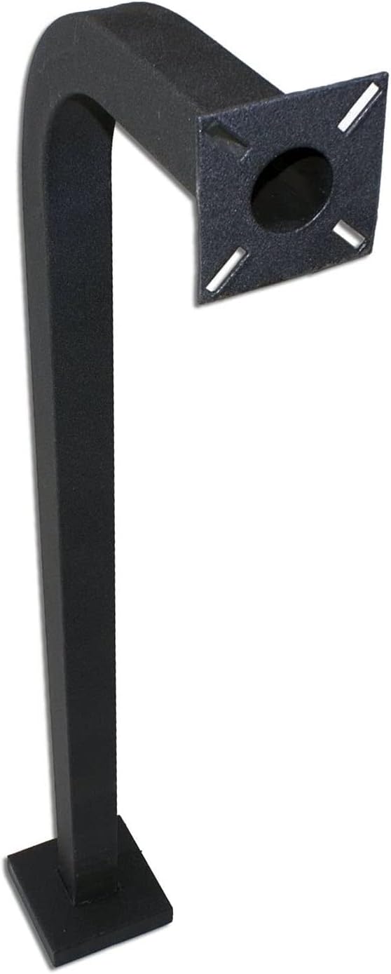 L.A Ornamental Steel Gooseneck Pedestal for Keypad Access Control