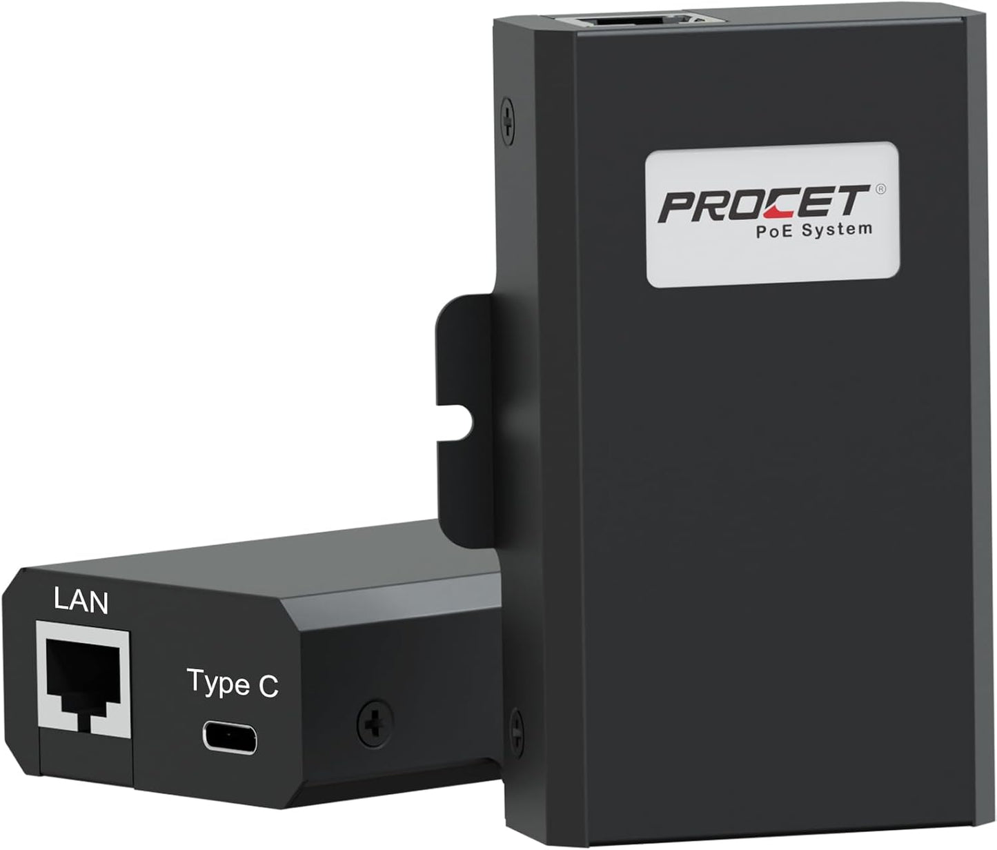 PROCET Gigabit PoE to USB C Splitter for Power and Data