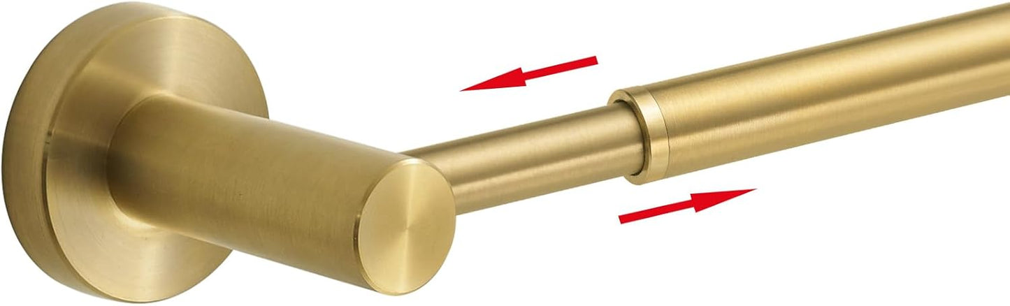 BESy Adjustable 15 to 26 Inch Single Bath Towel Bar for Bathroom