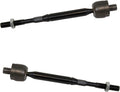 TRQ Front Inner Tie Rod Set Compatible with 2012-2019 Nissan Versa