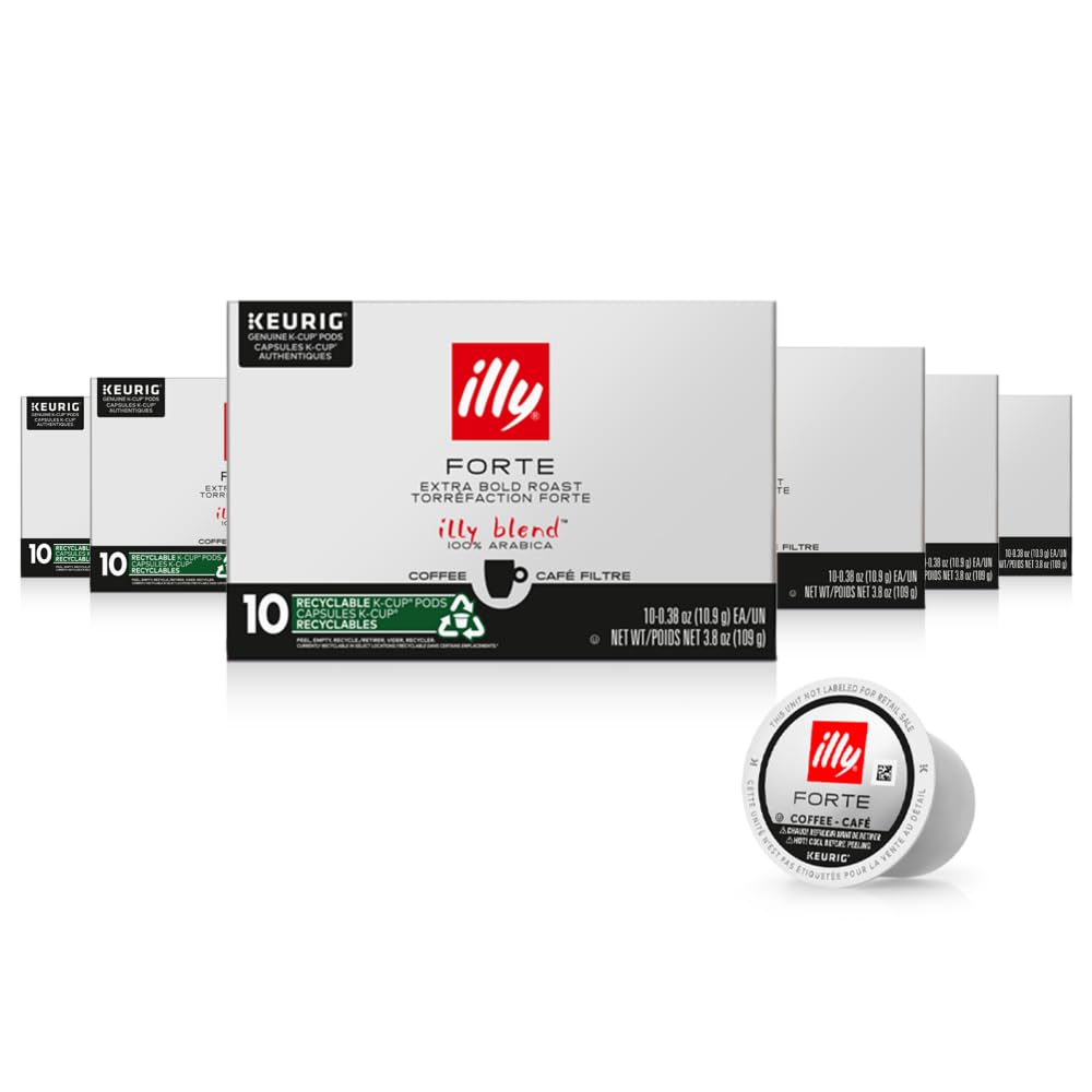 Illy Coffee K Cups Forte Dark Roast - Rich Flavorful Pods