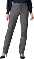 Women's Petite Relaxed Fit Wrinkle-Free Straight Leg Pants