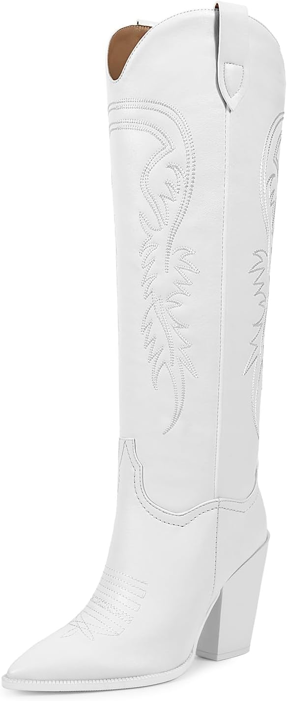 ISNOM Women's Cowgirl Boots for Stylish Western Flair