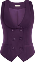 Belle Poque Women Double Breasted Waistcoat Vintage Lapel (Style 2TWF)