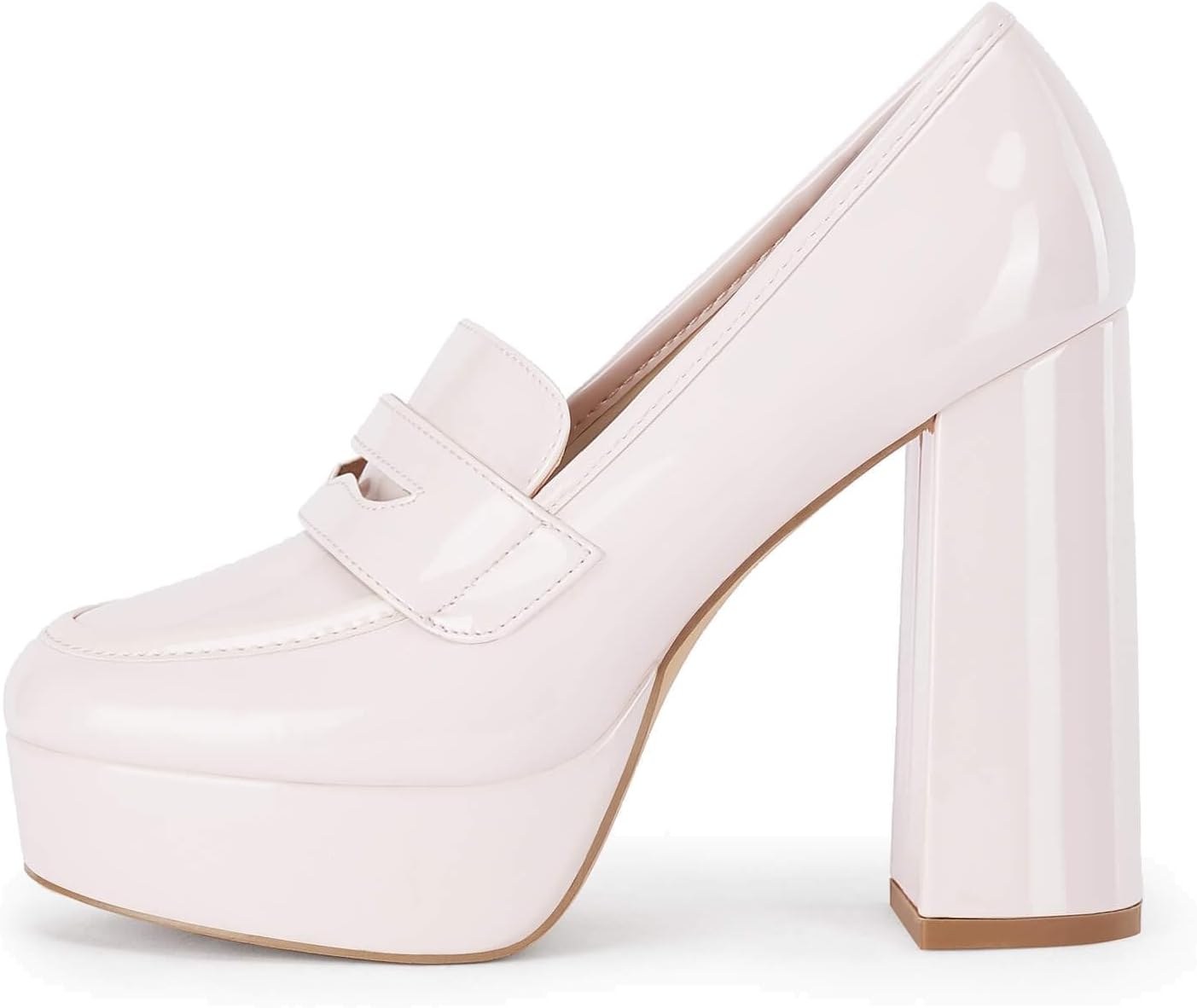 Womens Platform Heels Loafers for Stylish Business Dress Wear