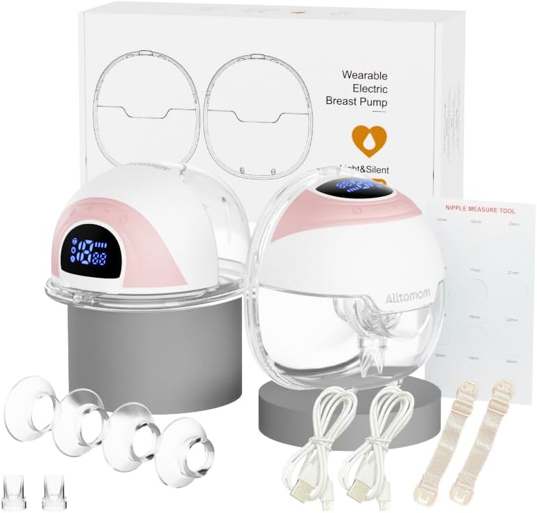 Hands Free Wearable Breast Pump with Adjustable Suction Modes