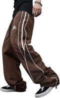 ZAFUL Mens Baggy Pants Y2K Contrast Piping Sweatpants Style