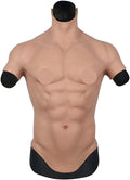 Silicone Muscle Chest Vest Realistic Male Chest - Wearable Simulation