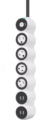 360 Electrical PowerCurve Power Strip with 4 Rotating Outlets and 4