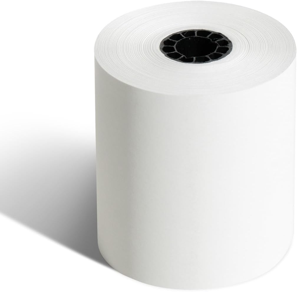 Thermal Paper Rolls for Receipts - 3 x 165 One-Ply Bond